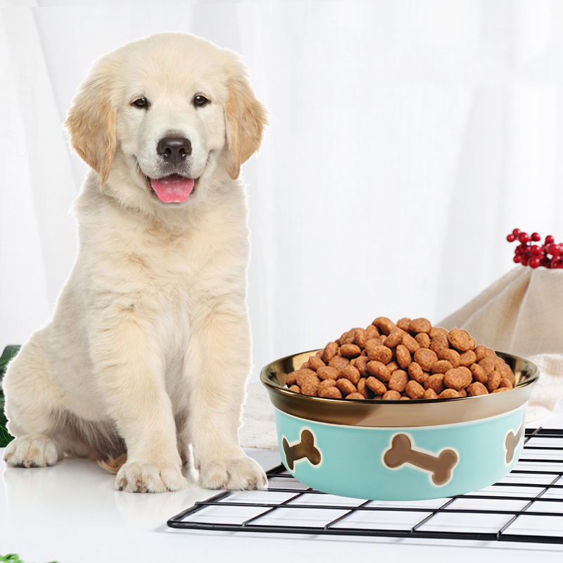 Manufacturer Wholesale Oem Custom Logo Ceramic Pet Dog Bowl