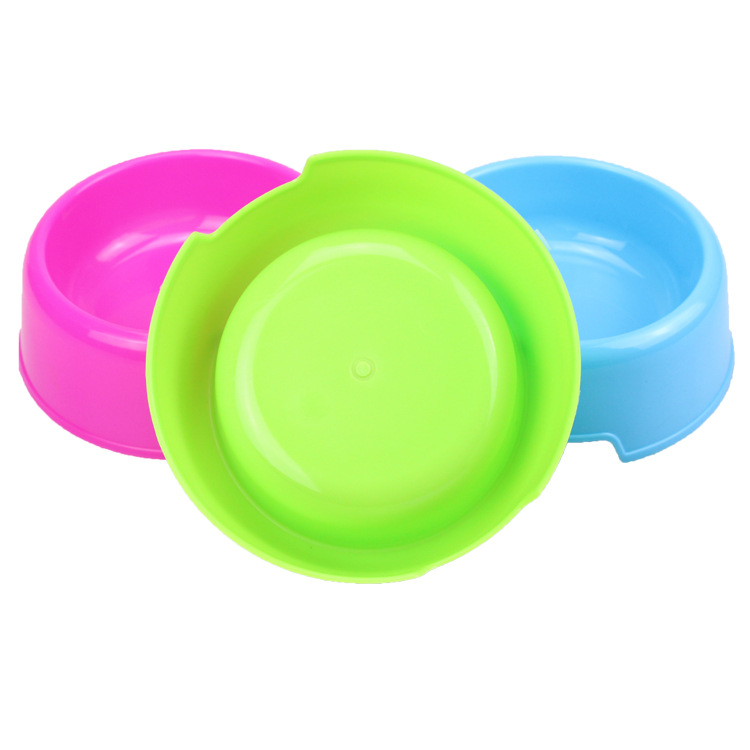 Custom Non-slip Plastic Circular Stand Pet Feeder