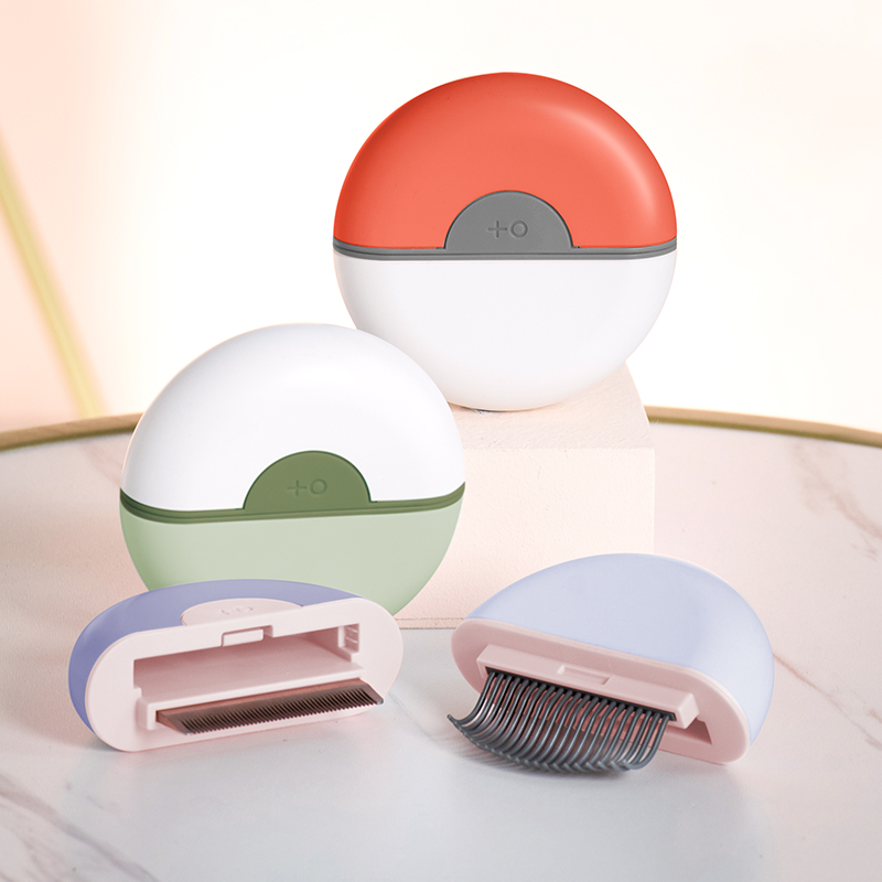 Manufacturer Wholesale Green Purple Orange Blue Cat Round Comb Double Sided