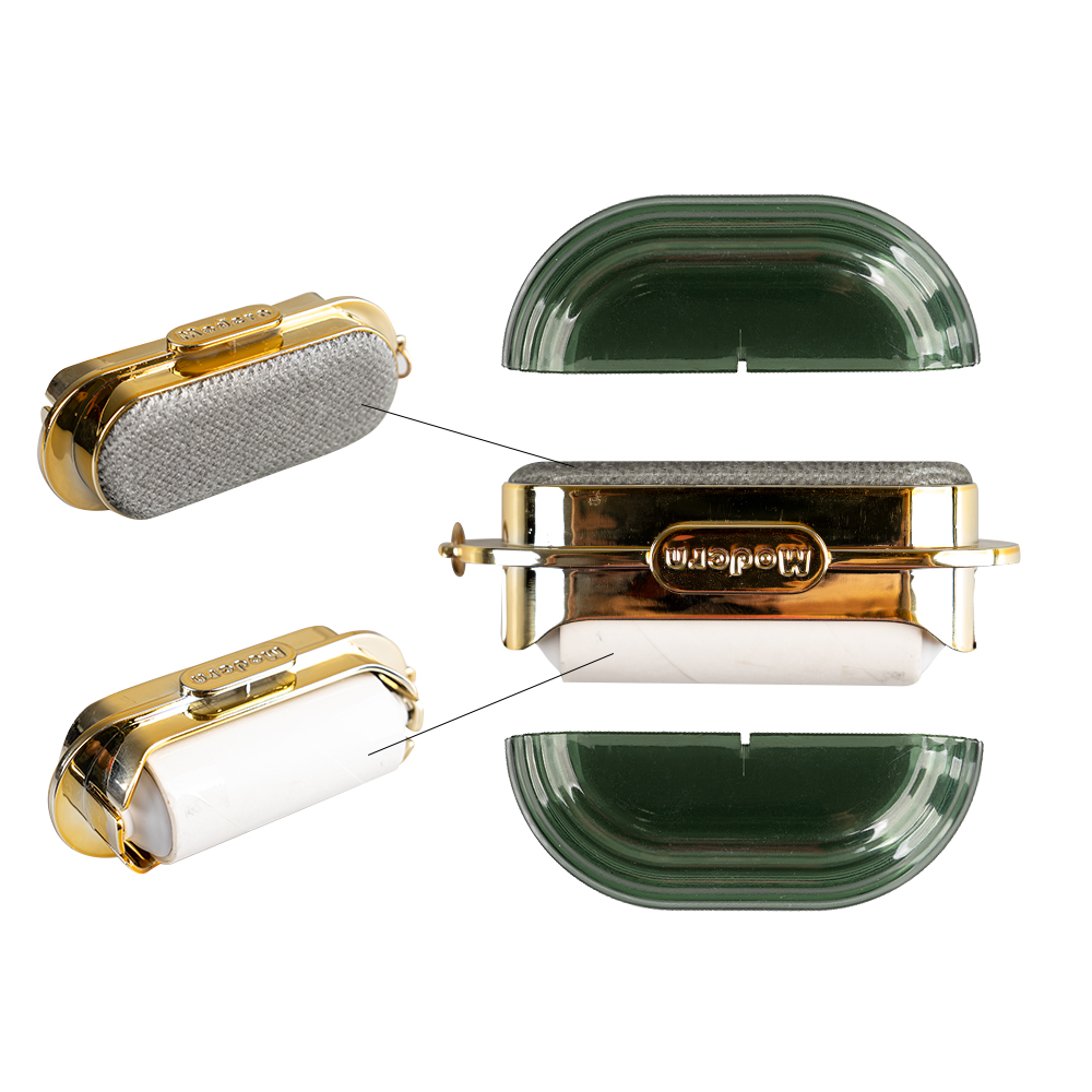 Manufacturer Wholesale Green Grey Custom Logo Portable Pet Hair Remover Double Sided