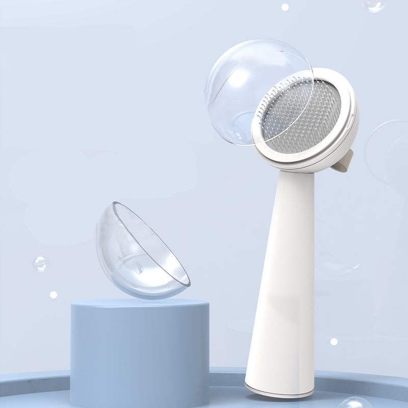 Manufacturer Wholesale Round Design Cat Dog Brush Green White