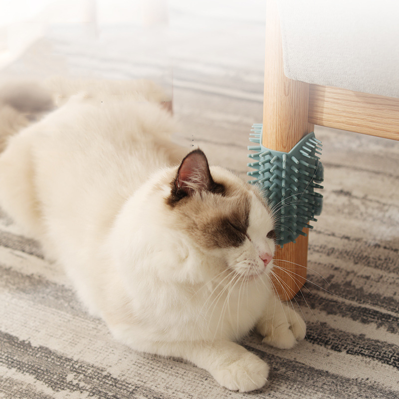 Manufacturer Wholesale Pink Green Bath Grooming Fixed Cat Brush