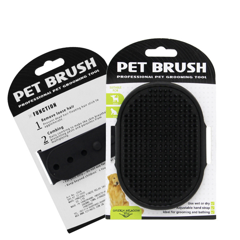 Manufacturer Wholesale Blue Green Pink Black Yellow Cat Dog Pet Grooming Bath Brush