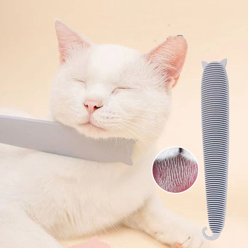 Manufacturer Wholesale Abs Pink Grey Cat Tongue Design Comb With Ear