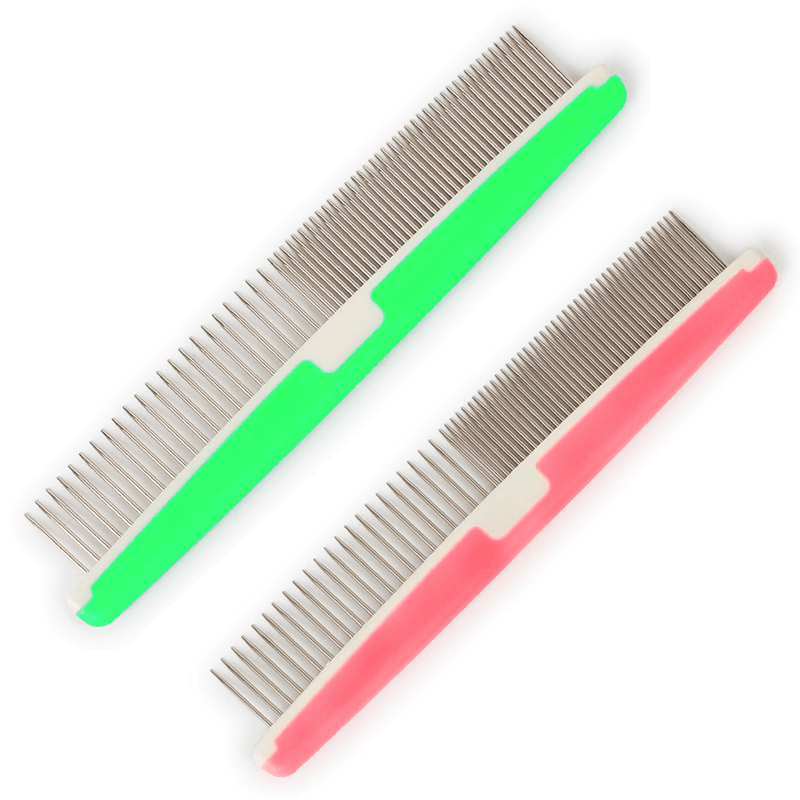 Wholesale Manufacturer Stainless Steel Pink Pet Dog Comb