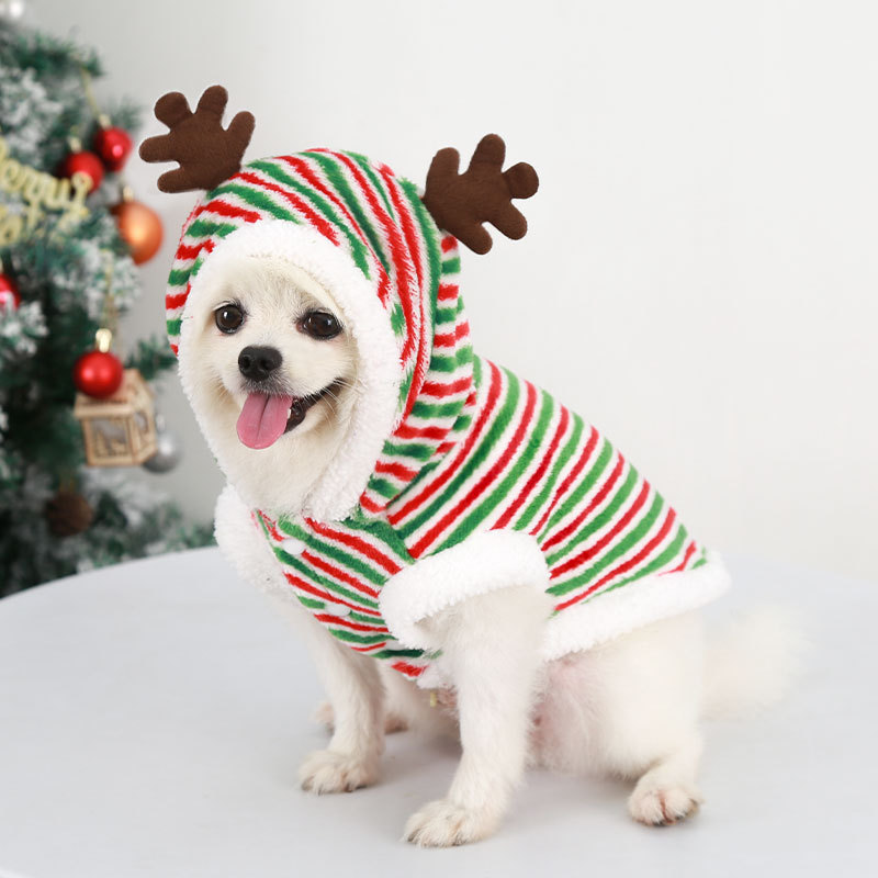 Manufacturer Wholesale Christmas Elk Winter Warm Dog Coat