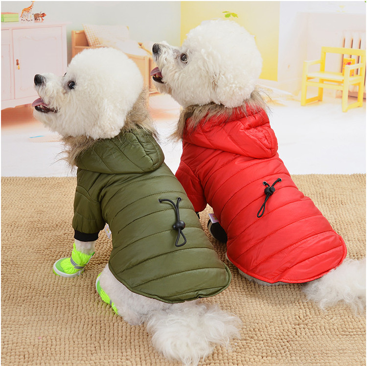 Manufacturer Wholesale Button Design Cotton Winter Warm Pet Dog Coat