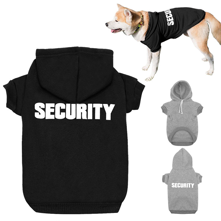 Wholesale Lovely Pet Dog Black Grey Clothes Hoodie