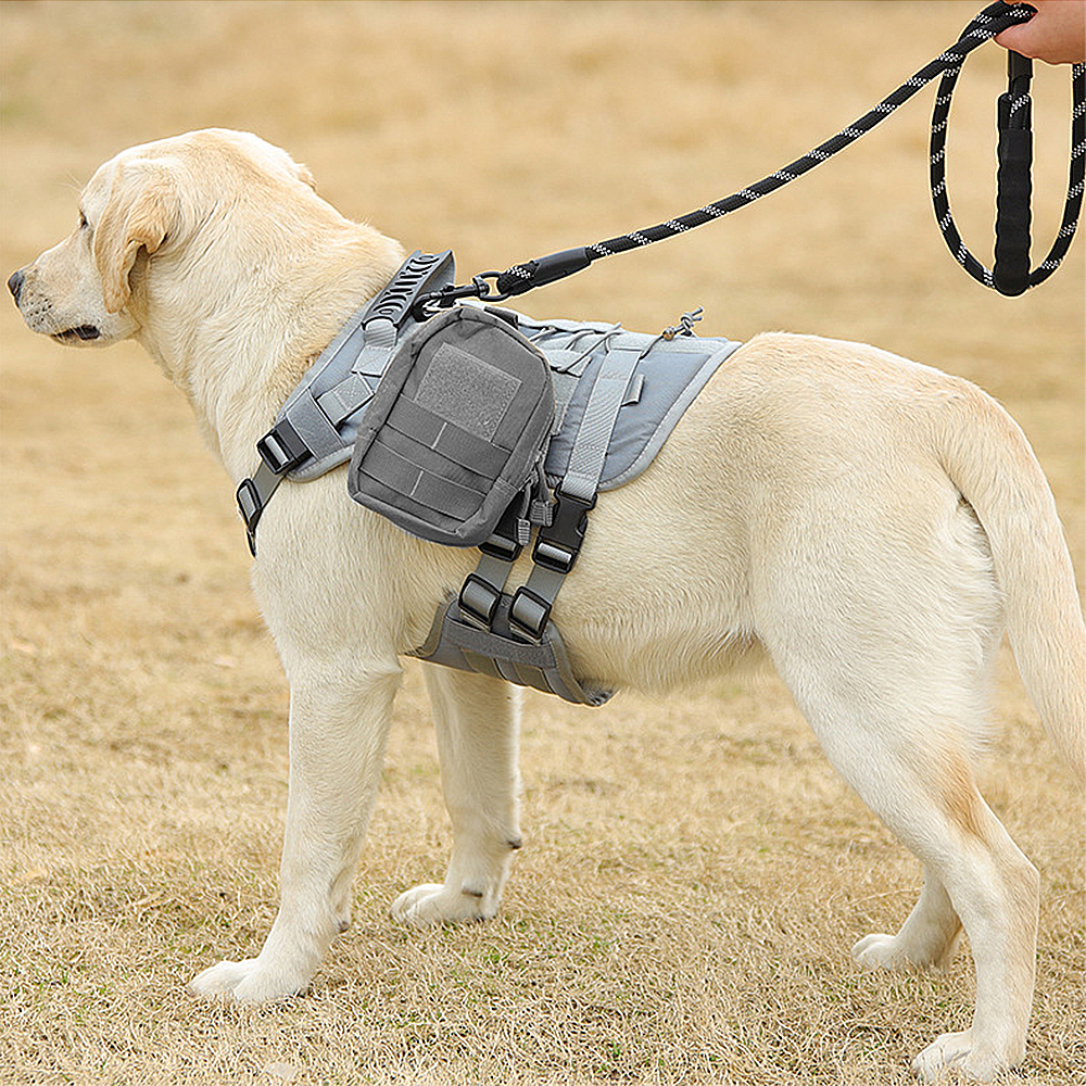 Manufacturer Wholesale Solid Large Dog Harness With Bag
