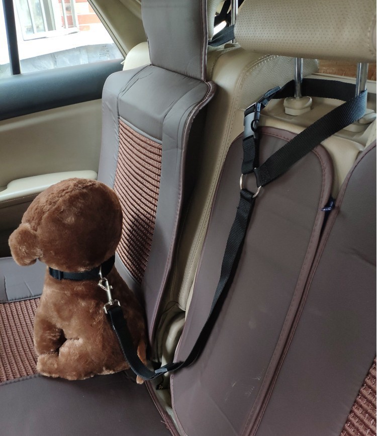 Manufacturer Wholesale Adjustable Multi-colors Nylon Pet Dog Seat Belt With Collar