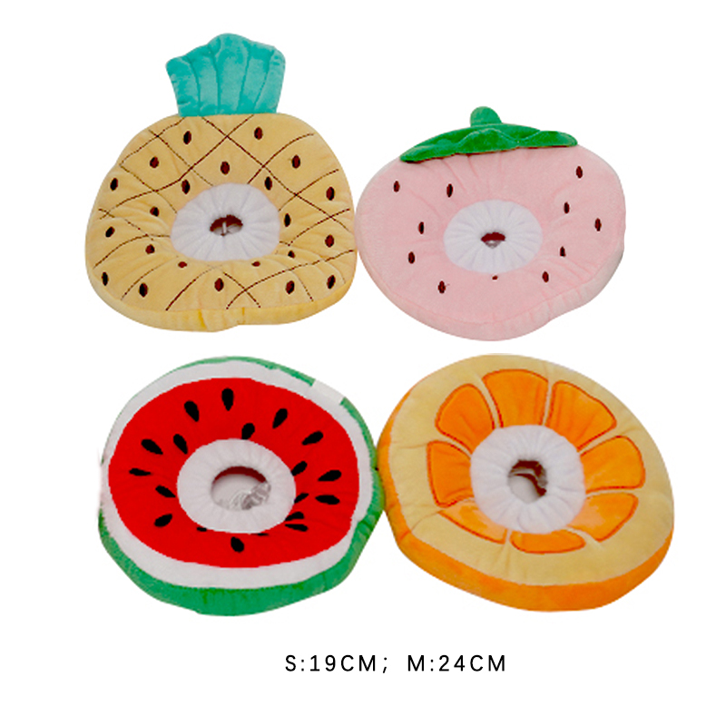Wholesale Manufacturer Soft Pp Cotton Adjustable Circle Fruit Design Cat Elizabeth Collar