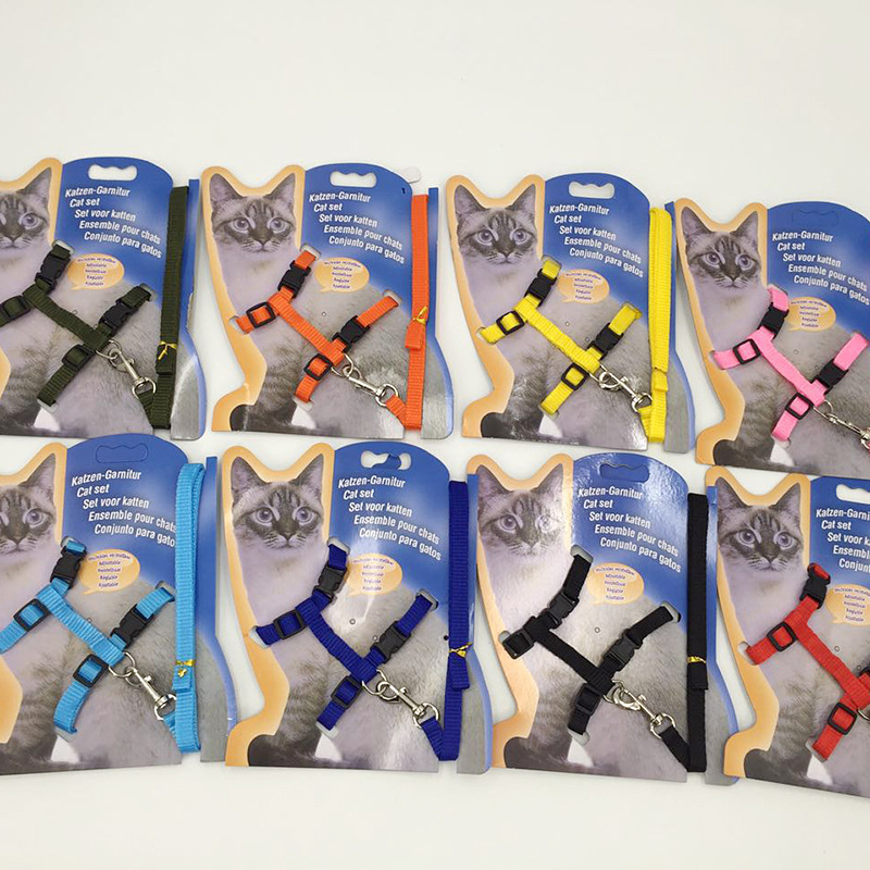 Manufacturer Wholesale Adjustable Multi-colors Cat Harness