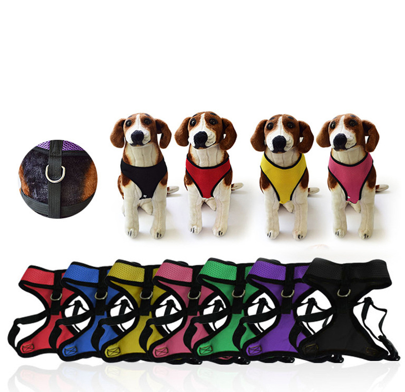 Manufacturer Wholesale Breathable Multi-colors Dog Mesh Cloth Harness