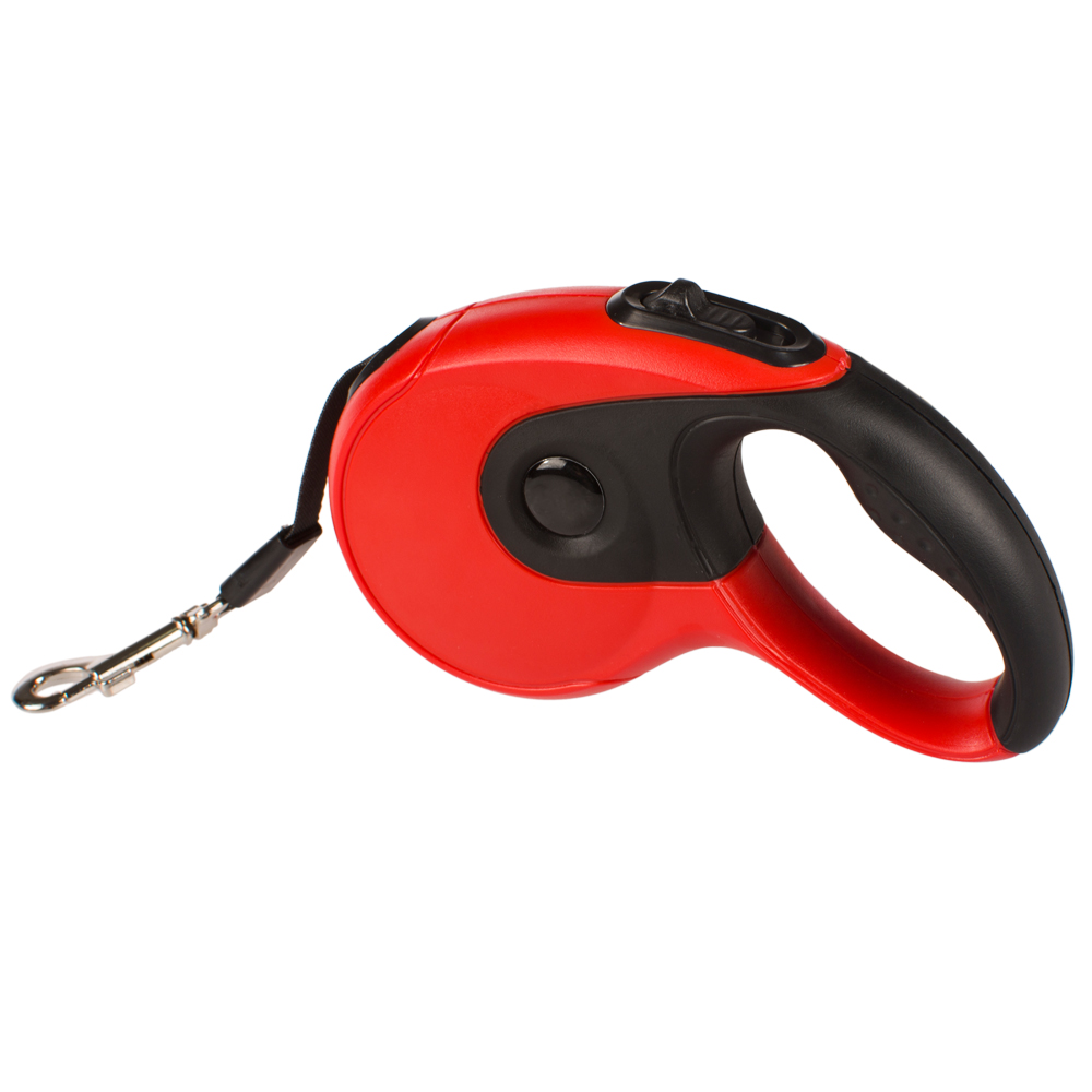 China Wholesale Fashion Designer Adjustablec Retractable Pet Dog Leash Red