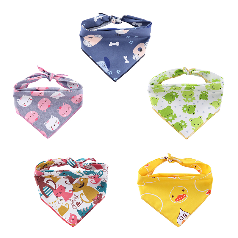 Manufacturer Wholesale Multi-design Cute Pattern Triangle Dog Bandana