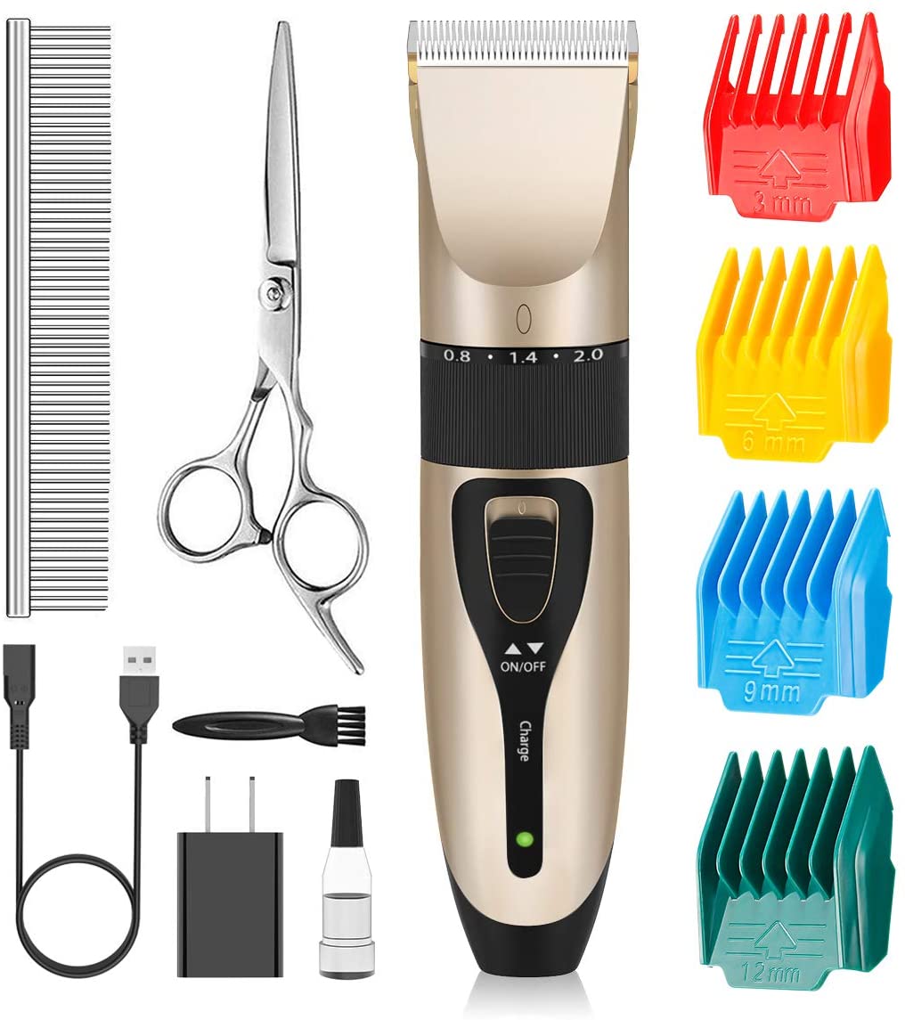 Dog Clippers Professional Quiet Pet Grooming Hair Clippers Set For Small And Large Dogs Cats