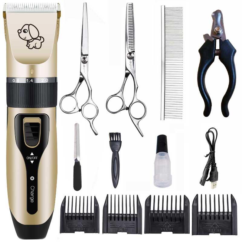 Quiet Big Strong Dog Cat Hair Trimmer Kit Electric Pet Grooming Hair Clipper