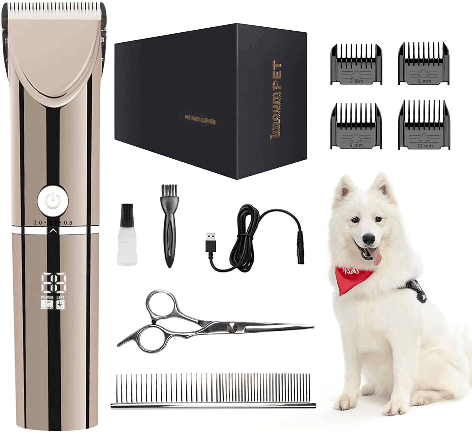 Professional New Powerful Wireless Pet Grooming Hair Clipper For Dog