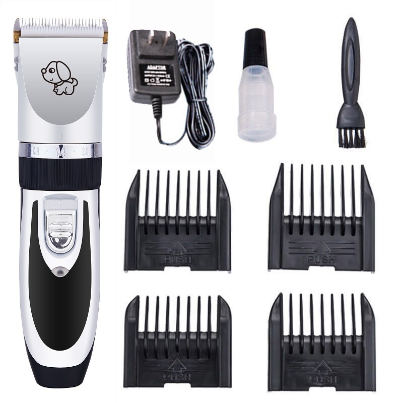Rechargeable Electric Cordless Low Noise Pet Grooming Hair Trimmer Clippers For Dogs