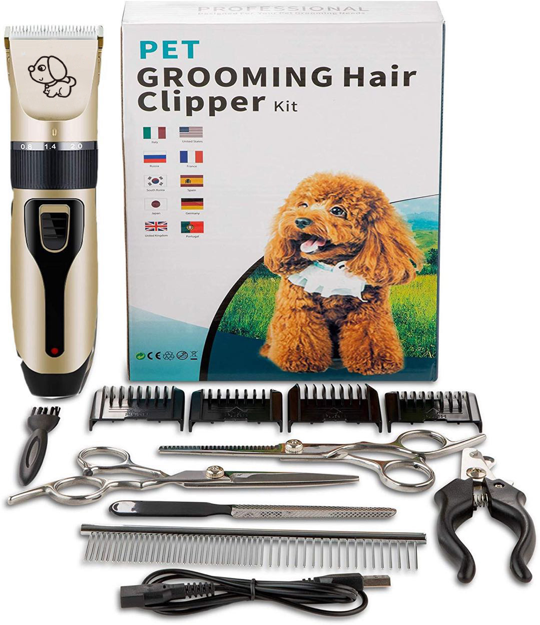 Hot Sale Rechargeable Cordless Dog Hair Clipper Grooming Clippers