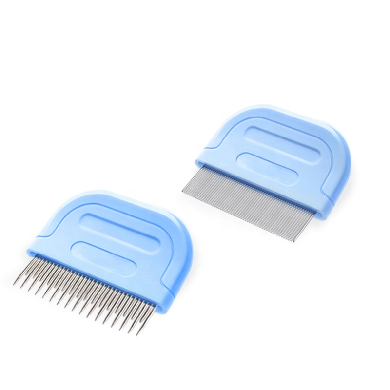 Factory Wholesale Low Moq Two Styles Pet Lice Grooming Comb Dog Cat Flea Comb