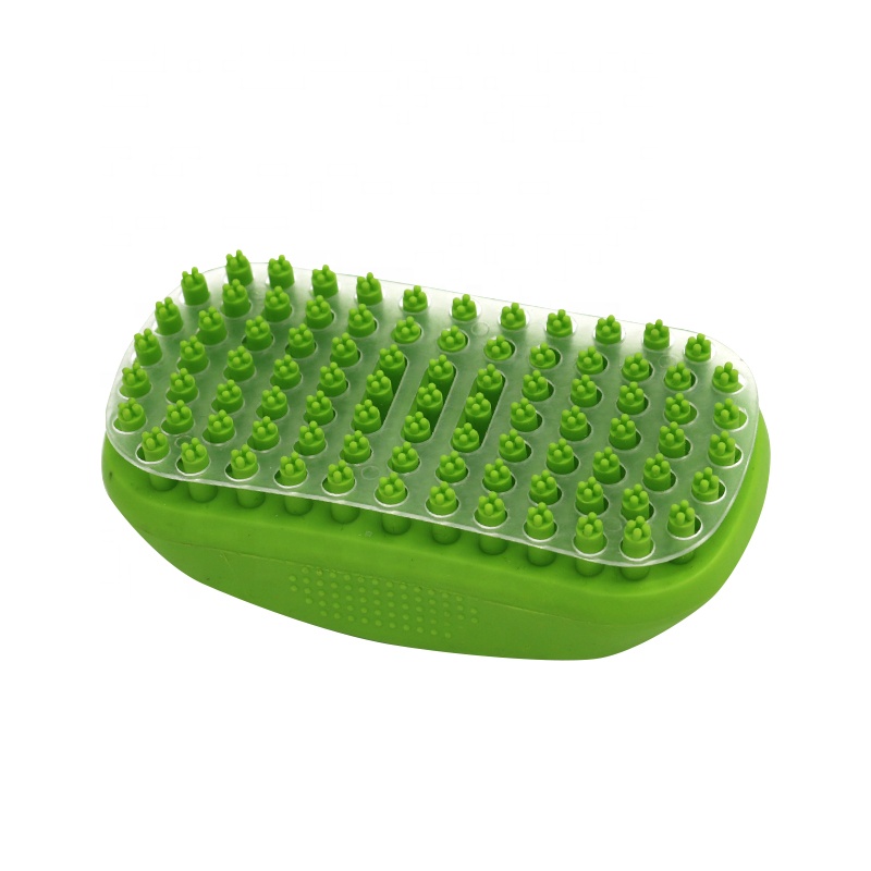 Factory Wholesale Portable Dog Shower Brush Pet Cat Dog Grooming Bath Brush