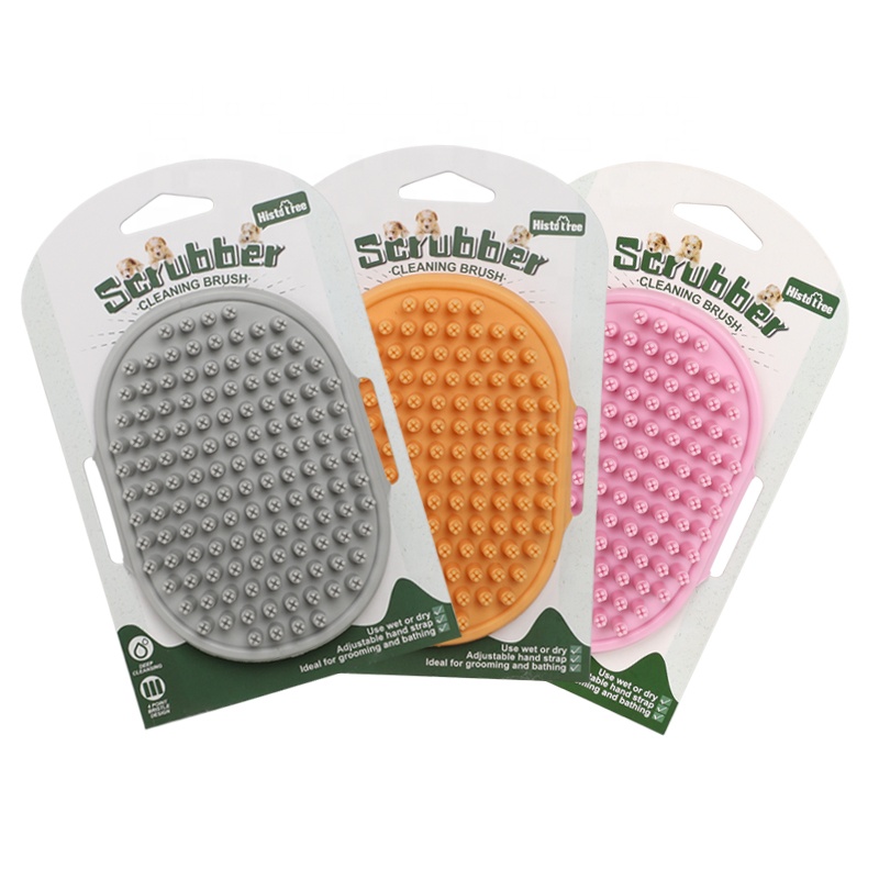 Factory Wholesale Cheap Rubber Pet Shower Massage Brush Cat Dog Bath Brush