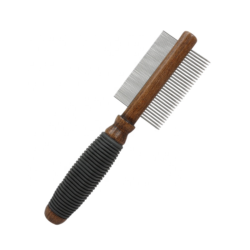 Factory Wholesale Classical Style Upscale Double Sided Cat Dog Steel Comb Pet Grooming Tool