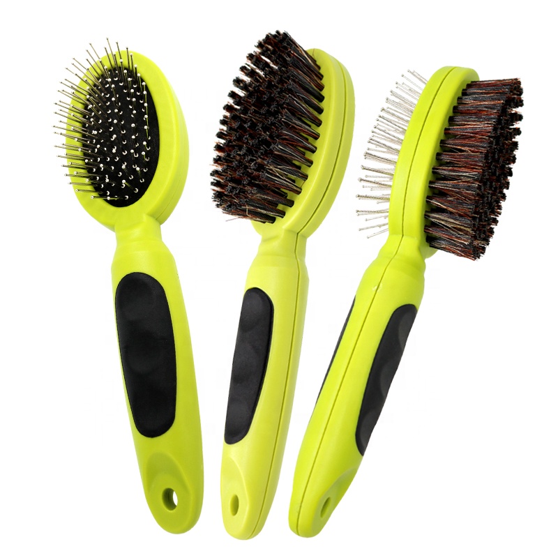 Factory Wholesale Single Double Sided Cat Pin Bristle Brush Pet Dog Massage Grooming Comb