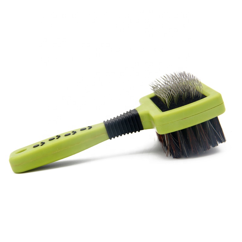 Factory Wholesale Multifunction Double Sided Pet Hair Brush Cat Dog Grooming Slicker Brush