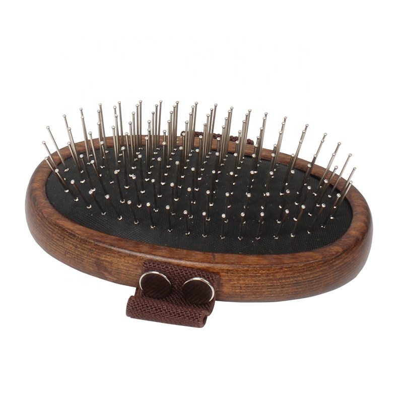 Factory Wholesale Upscale Wooden Pet Grooming Comb Metal Long Pin Cat Pet Dog Grooming Brush