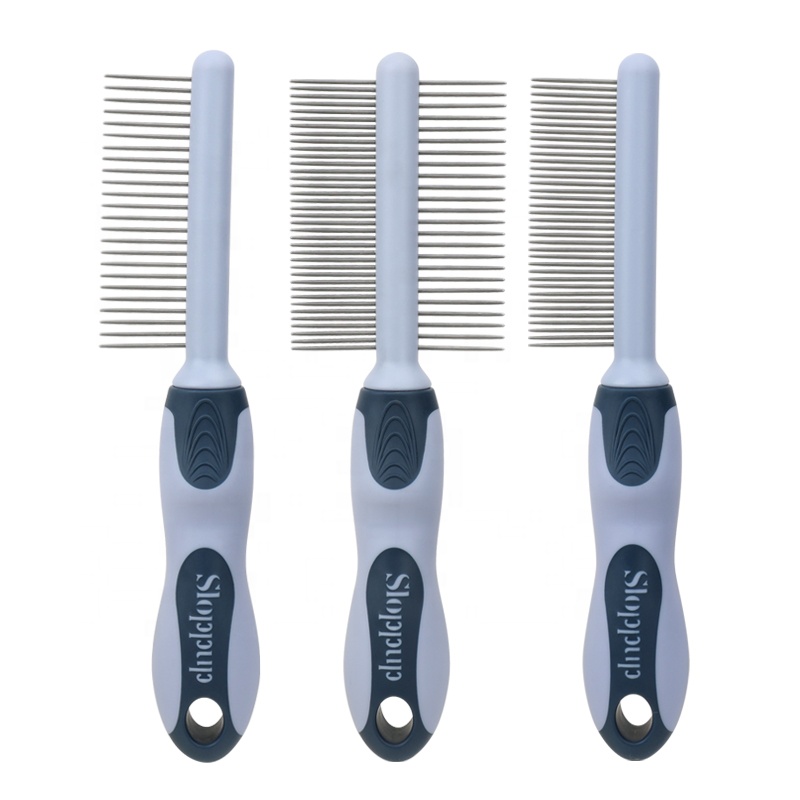 Factory Wholesale Custom Logo Single Double Sided Cat Hair Removeral Comb Dog Pet Grooming Comb