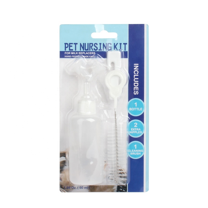 Factory Wholesale 5 In 1 Cat Puppy Nursing Bottle Hot Pet Nursing Bottle For Litter Pets