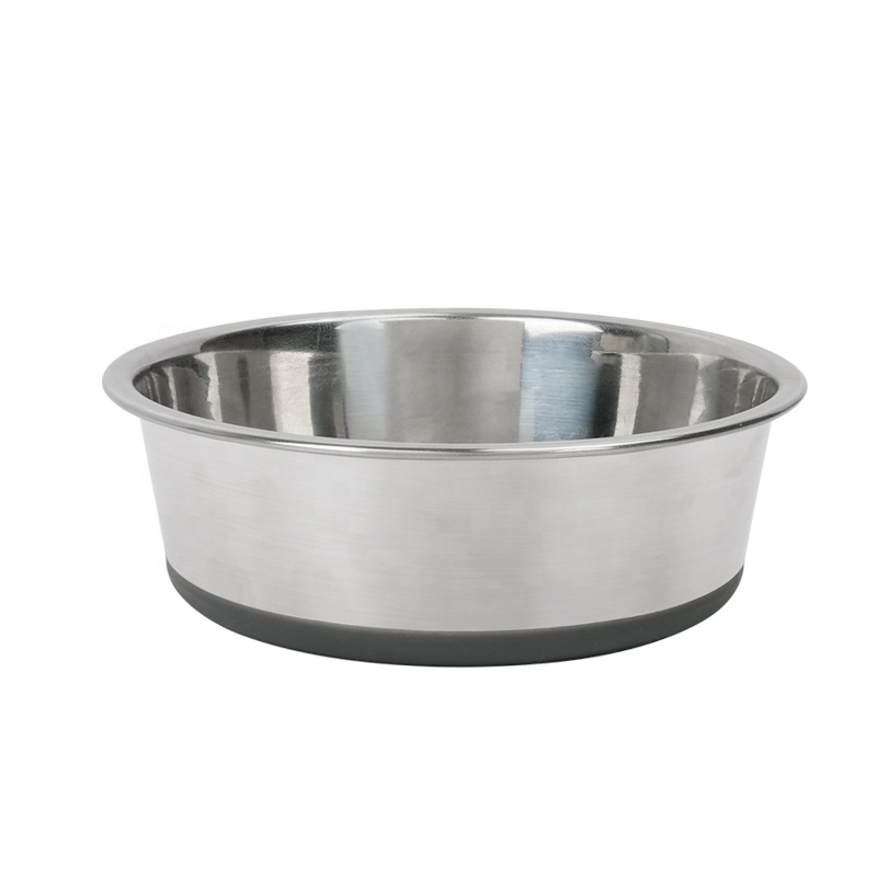 Factory Wholesale Custom Logo No Spill Stainless Steel Cat Drinking Bowl Pet Dog Food Bowl