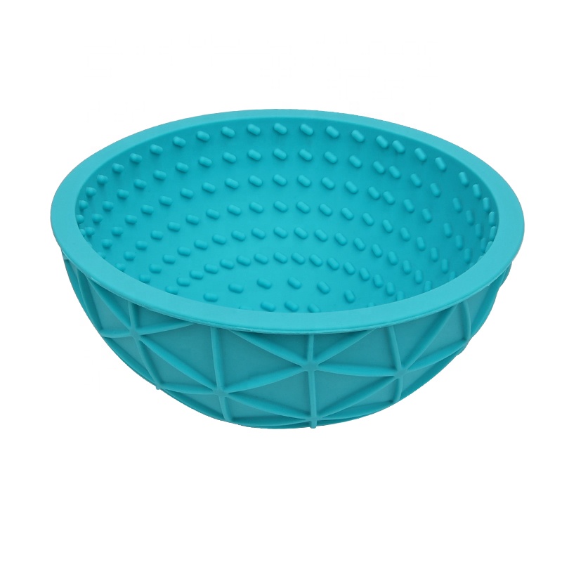 Factory Wholesale Custom Logo No Spill Double Sided Rubber Slow Feeder Cat Food Bowl Dog Pet Water Bowl