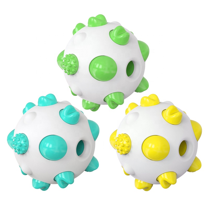 Factory Wholesale Tooth Cleaning Pet Molar Toys Interactive Dog Chew Toy Ball