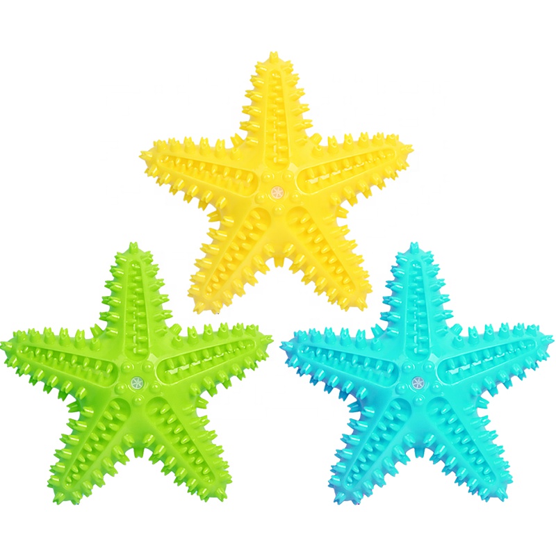 Factory Wholesale Rubber Floating Pet Teeth Cleaning Molar Toy Squeaky Interactive Dog Toothbrush Chew Toy