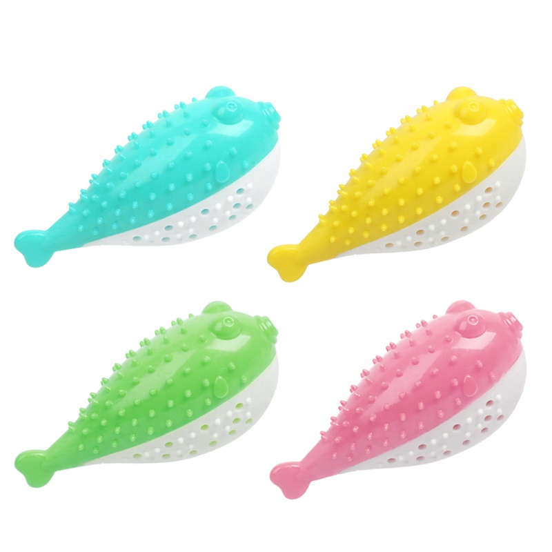 Factory Wholesale Funny Cat Dental Toothbrush Toy Catnip Interactive Cat Molar Chew Toy With Bell