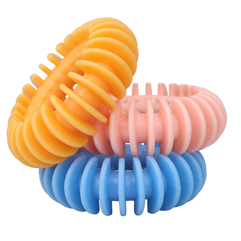 Factory Wholesale Custom Logo Beef Flavor Rubber Indestructible Pet Dog Chew Toy