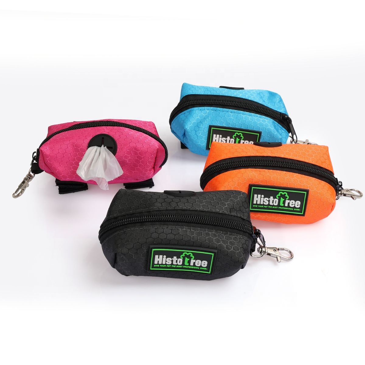 Factory Wholesale Fabric Portable Custom Dog Poop Bag Dispenser Pet Dog Poop Bag Holder