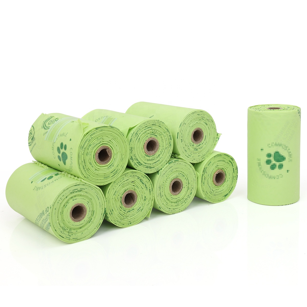 Factory Wholesale Custom Logo Eco-friendly Cornstarch Compostable Biodegradable Pet Dog Poop Bag