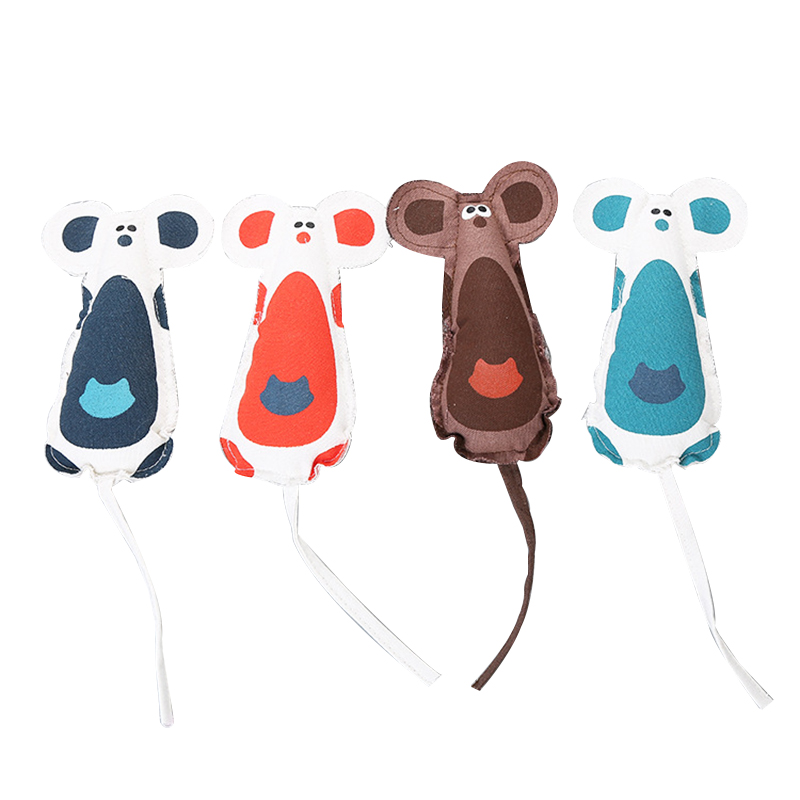 Cute Mouse Shape Pet Toy For Cat Crinkle Paper Inside For Toys