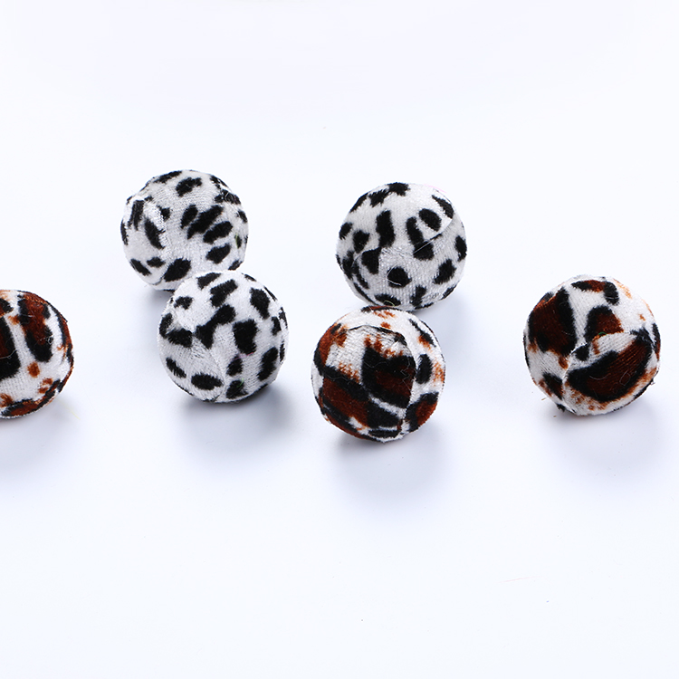 Wholesale Plush Cat Ball Cat Toy Leopard Pattern