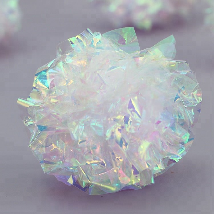 Candy Color Kitten Playing Sound Crinkle Paper Balls,Ring Paper Cat Toy