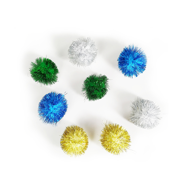 Wholesale In Stock Colorful Golden Thread Cat Ball Cat Products Cat Toy