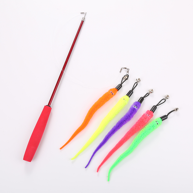Wiggle Wand Teaser Cat Products Pet Toy For Cat Pack