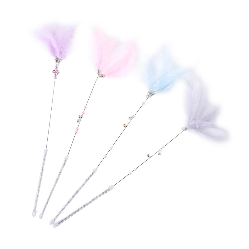 Light Color Pet Cat Feather Amusing Toy