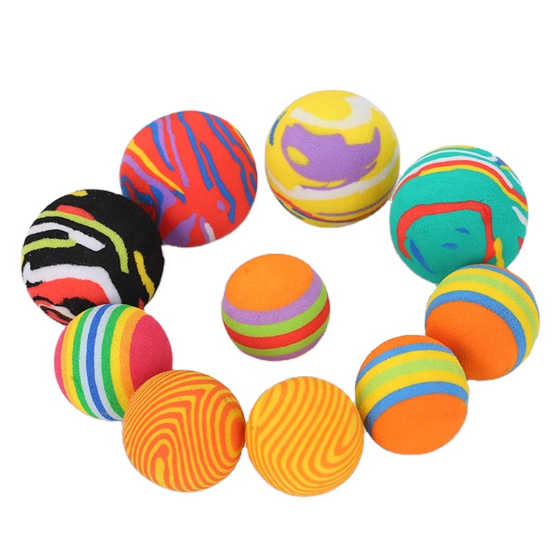 Factory Spot Wholesale Colorful Eva Cat Ball Cat Toy