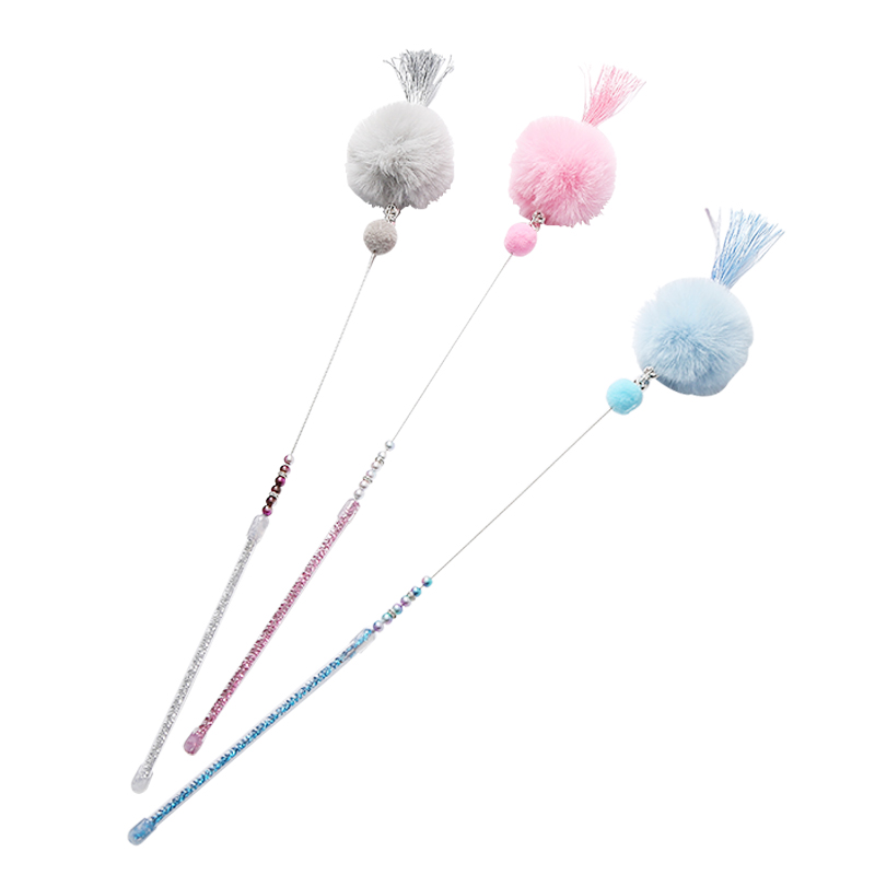 Color Random Cat Sticks Interactive Pet Toy For Cats Teaser