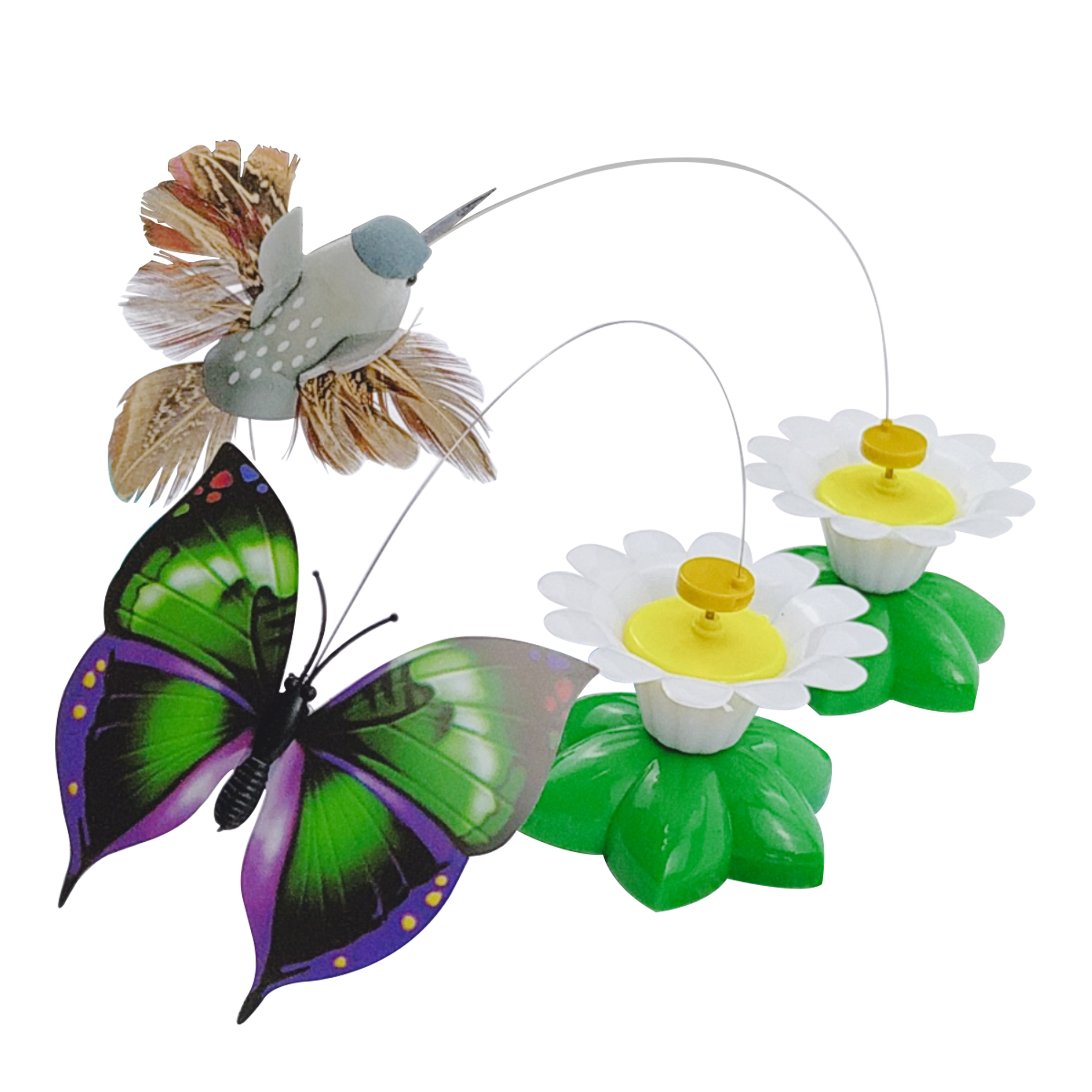Wholesale Rotatable Butterfly And Hummingbird Electric Cat Toys